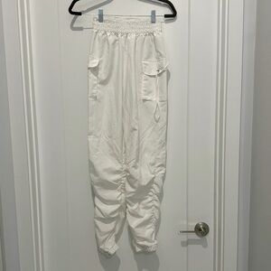 White Cargo Jogger Pants Size S